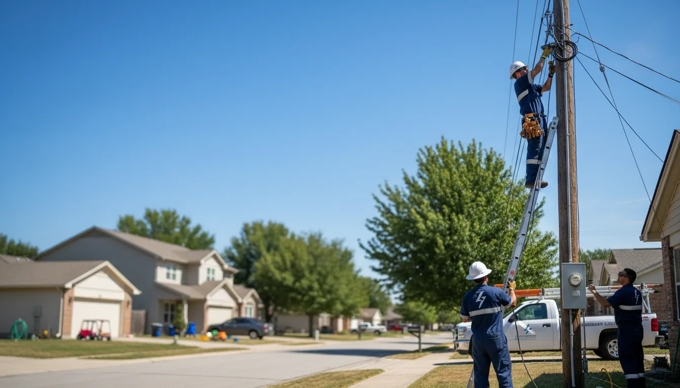Residential electrician providing installation services in Quitman, LA